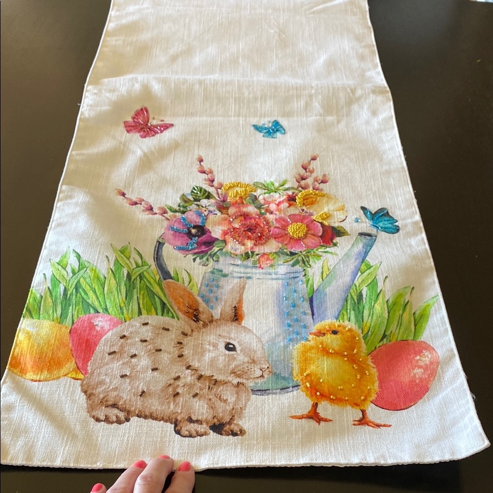Springtime Bunny, Butterflies and Chick Table Runner!